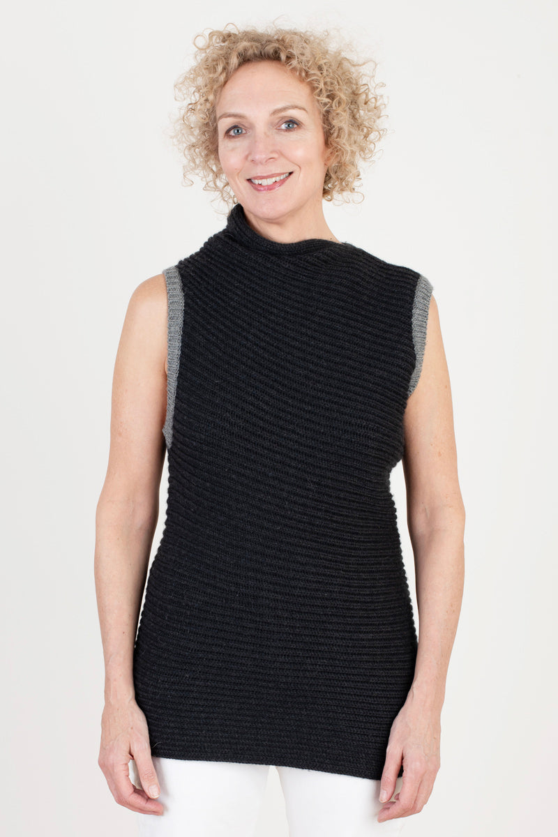 Joseph Tricot Black Sleeveless Jumper