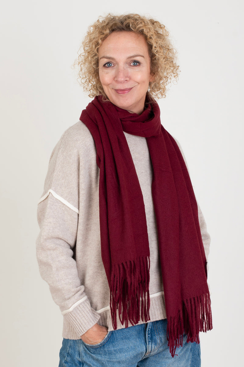 Burgundy Scarf