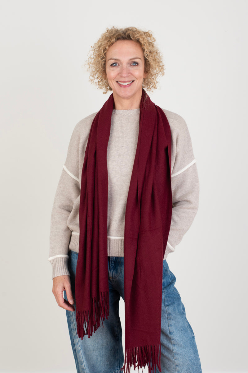 Burgundy Scarf