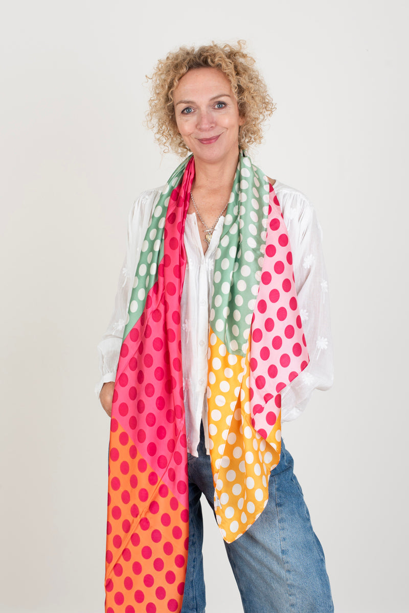 Colourful Spotty Scarf