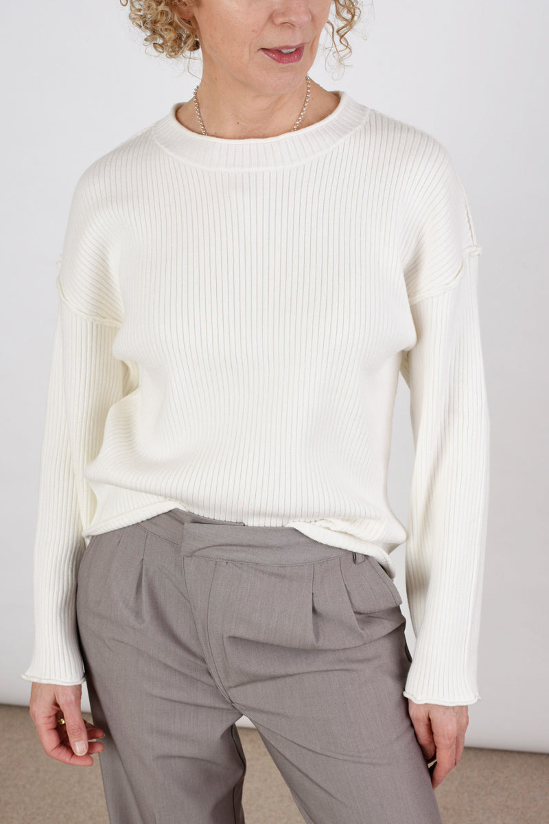 Cream Rib Jumper