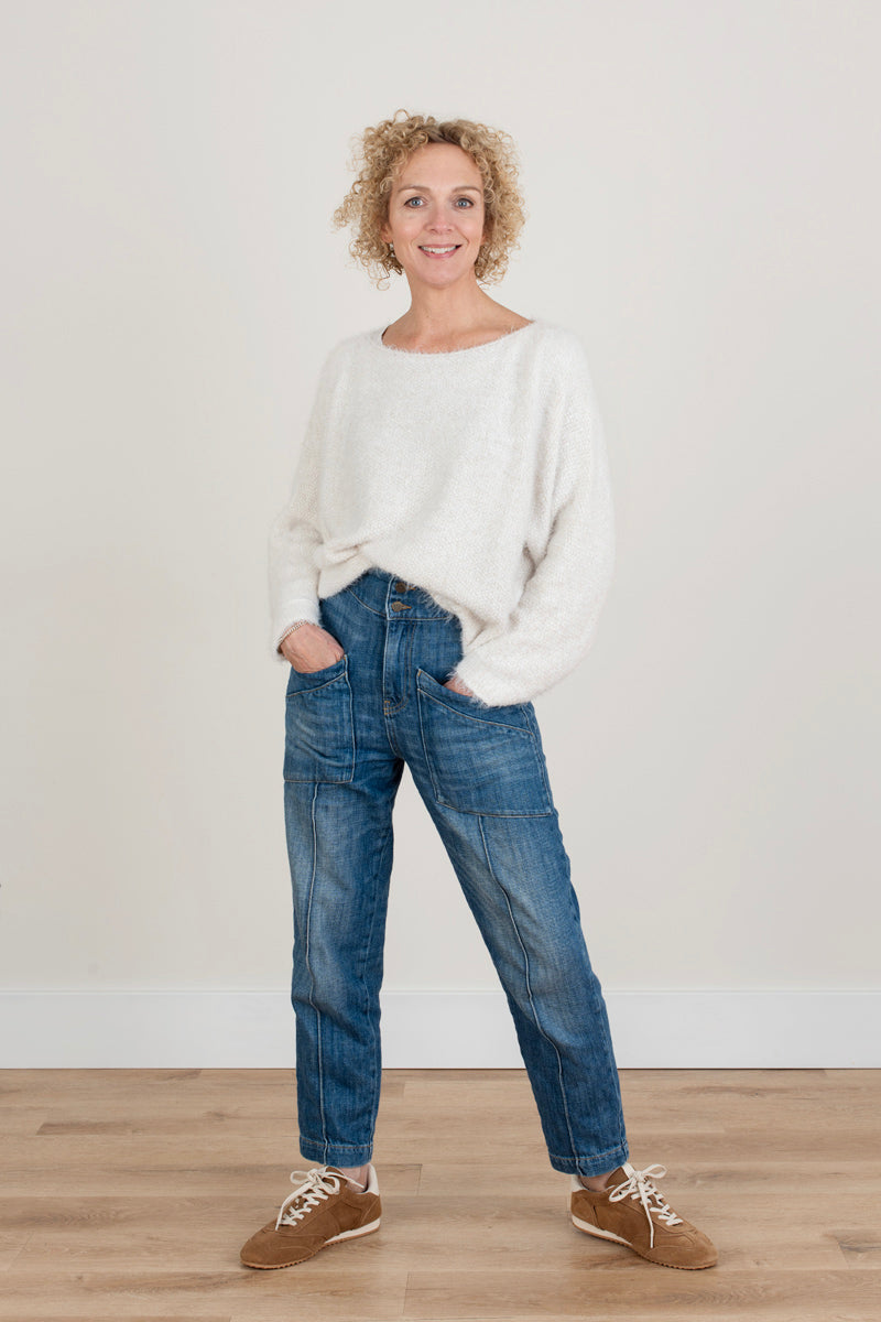 Cream Textured Jumper