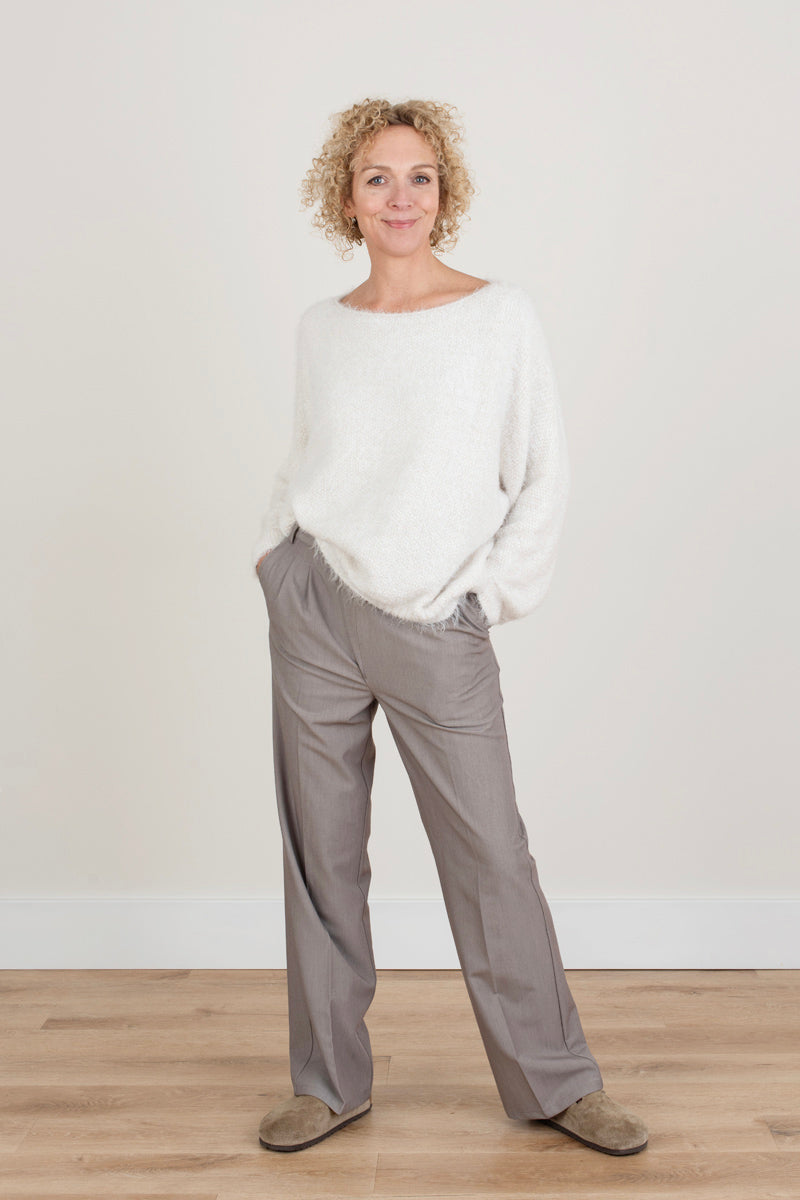 Cream Textured Jumper