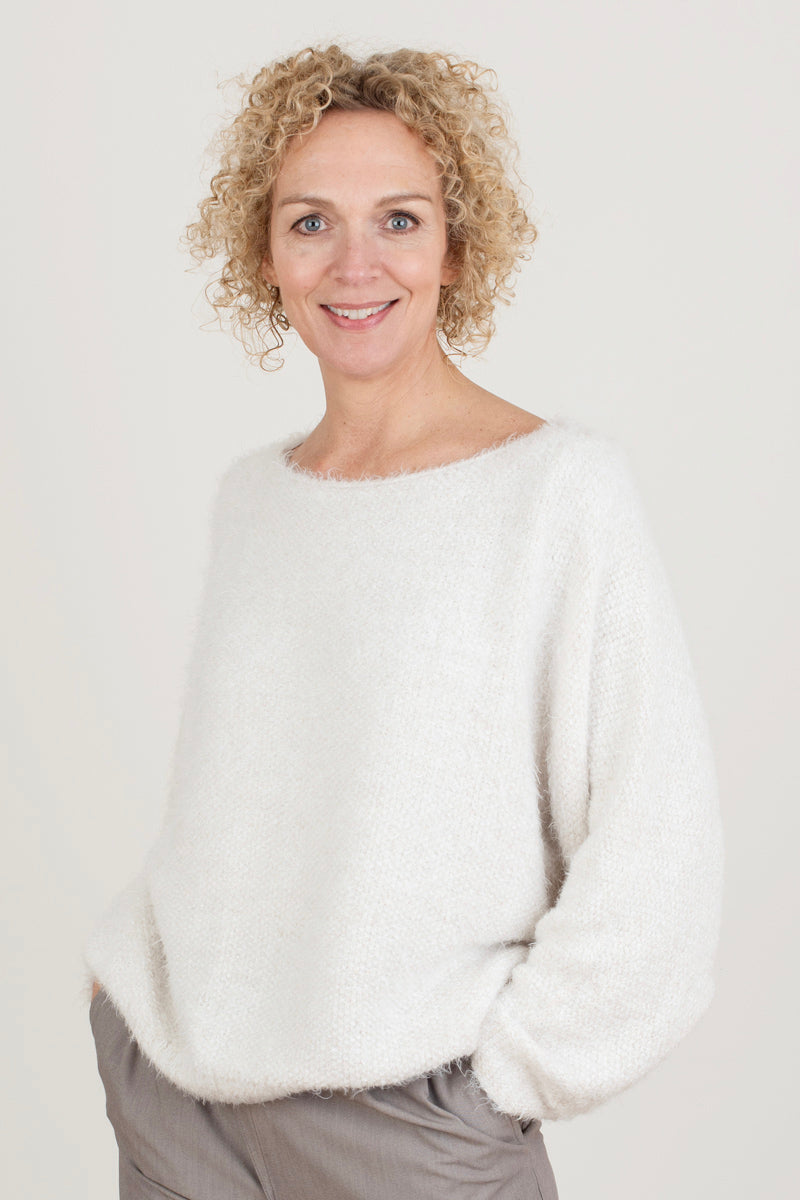 Cream Textured Jumper