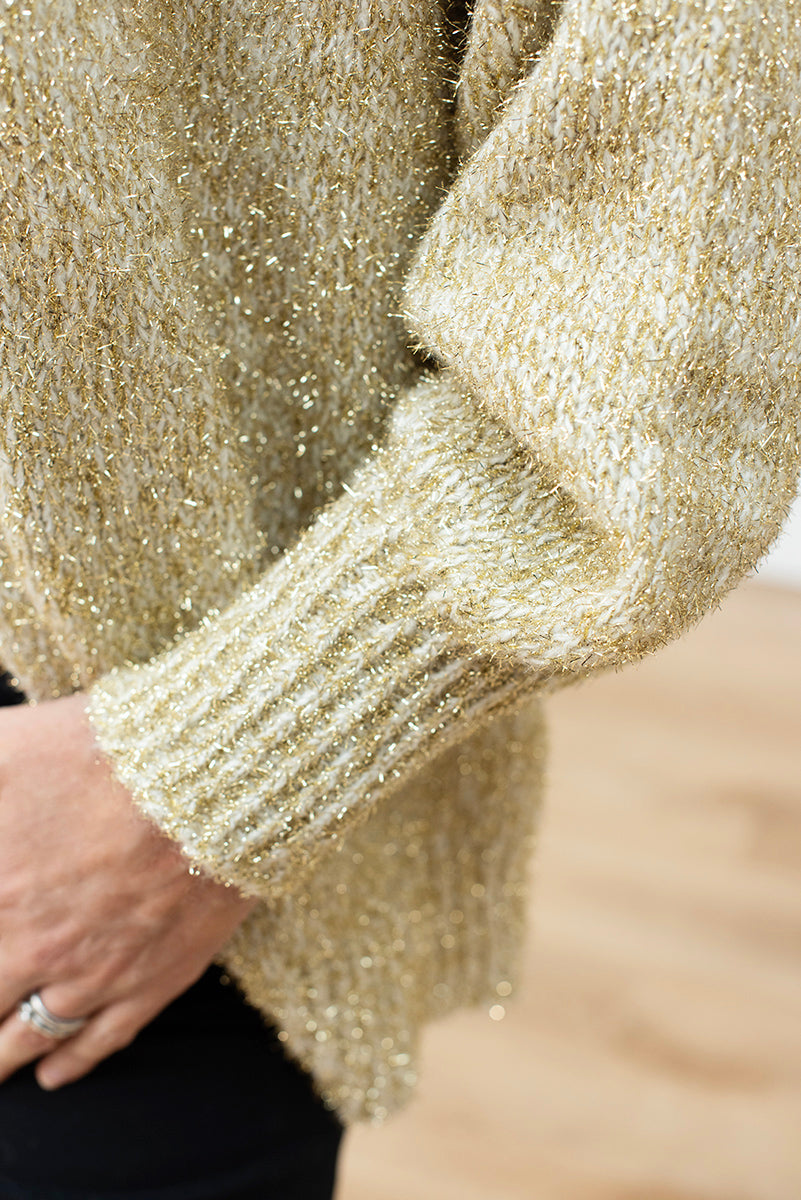Gold Sparkle Cardigan