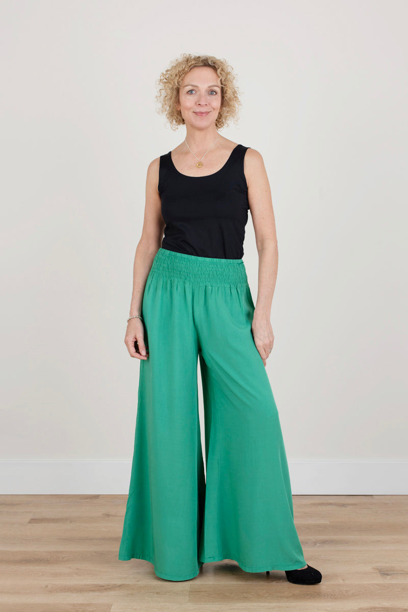 Bright Green Palazzo Trousers
