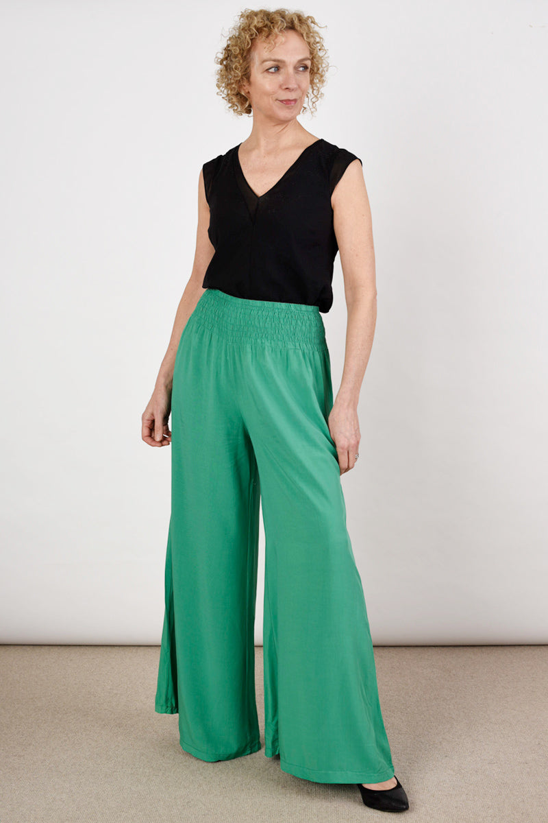 Bright Green Palazzo Trousers