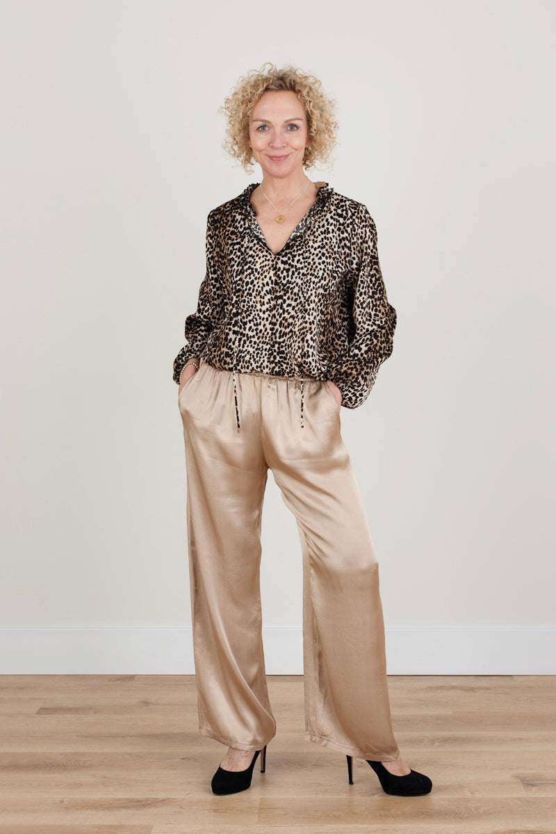 Leopard print blouse