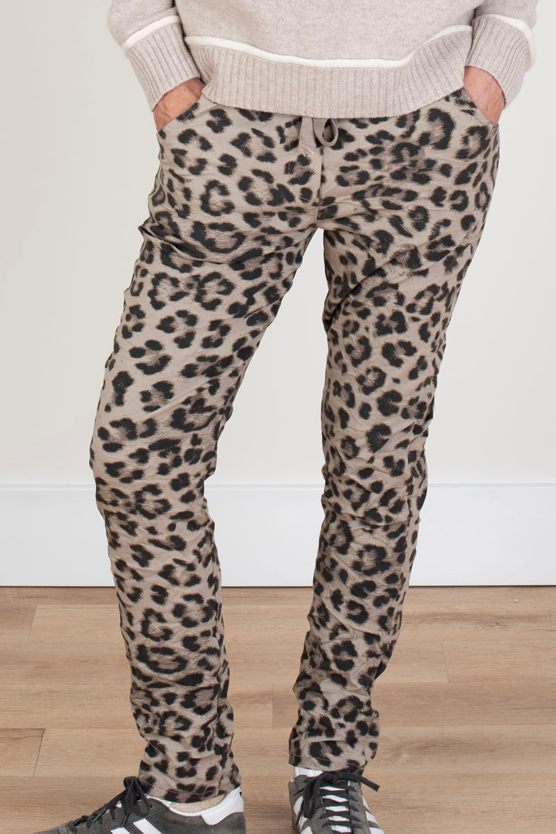 Leopard Print Joggers