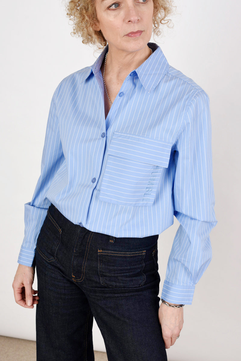 Light Blue Stripped Shirt
