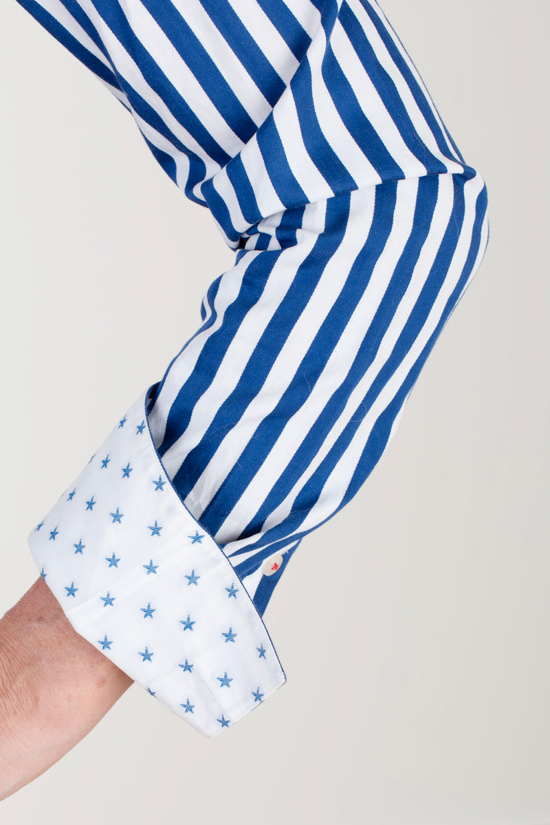 Hawes and Curtis striped shirt