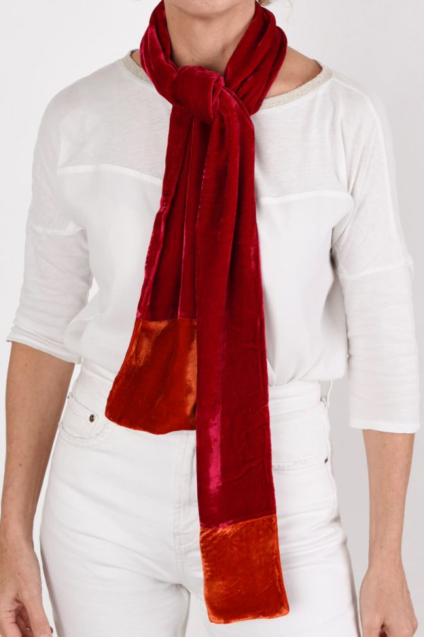 Luxe Silk Blend Velvet Scarf